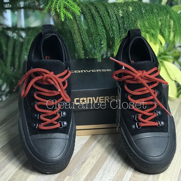 NWT Converse Ctas Descent OX Black WMNS AUTHENTIC - Picture 5 of 7